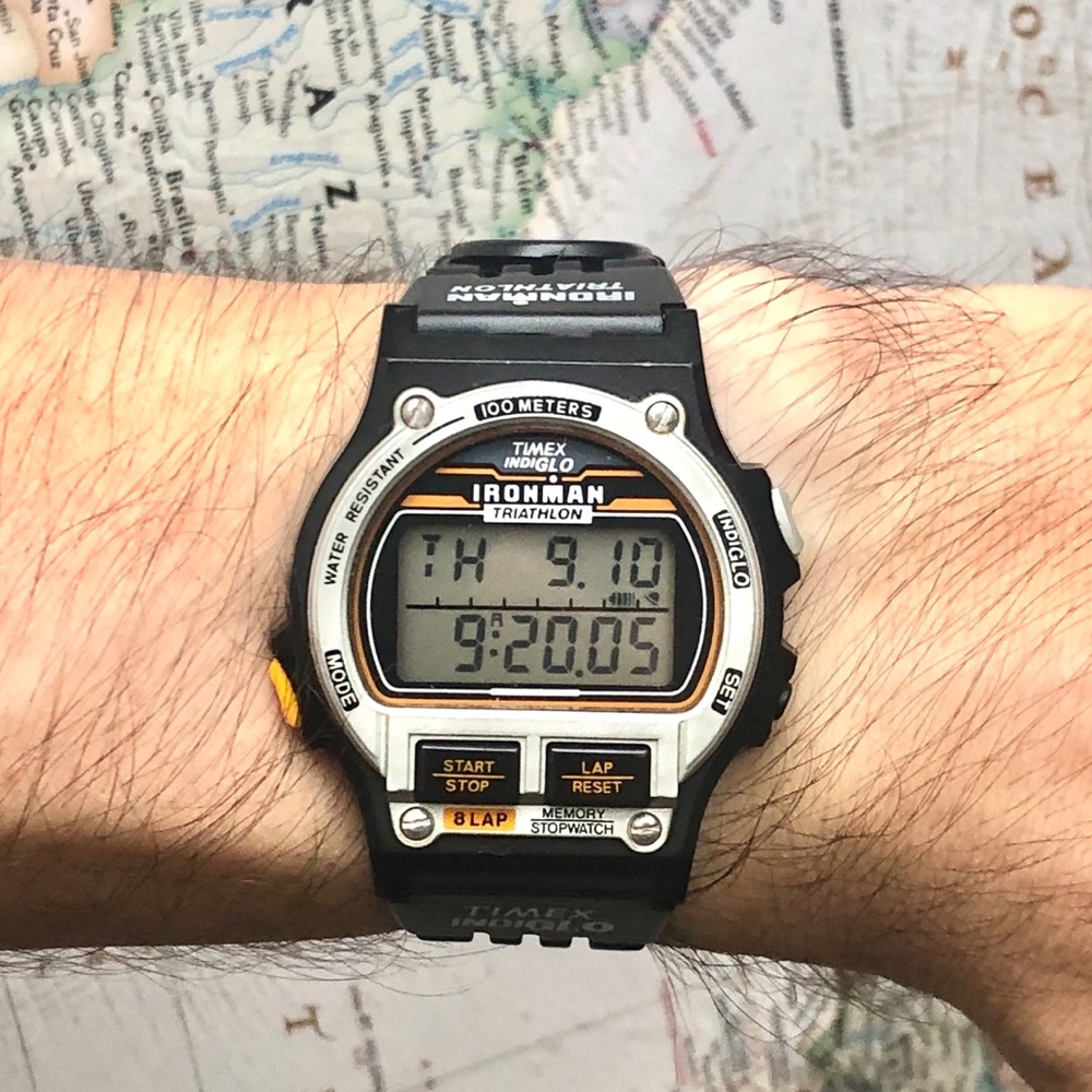SOLD Vintage Timex Ironman Triathlon Digital 100m
